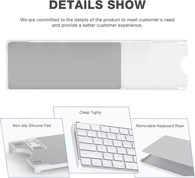 Stand Compatible with Apple Magic Wireless Keyboard and Apple Magic Trackpad (Apple Keyboard & Trackpad are not Included)