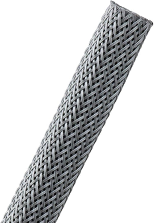 1/8" PET Expandable Braided Sleeving - Color: Platinum Gray - Length: 1000FT
