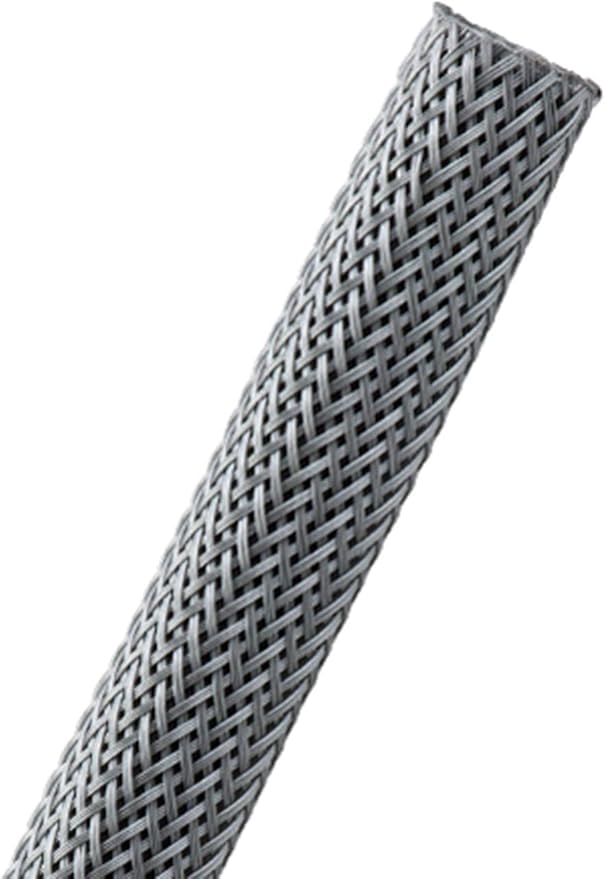 1/4" PET Expandable Braided Sleeving - Color: Platinum Gray - Length: 1000FT