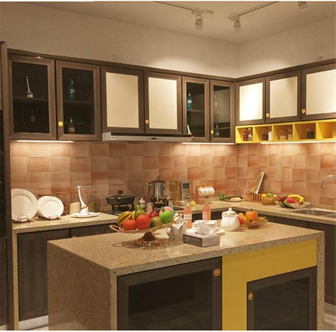 inShareplus 13inch LED Under Cabinet Lighting, Dimmable Light, Warm White 3500K, CRI90+, 450Lumens, DC 12V Ultra Thin Under Counter Kitchen Lights for Kitchen, Shelf, Cupboard, Black, 1 Pack