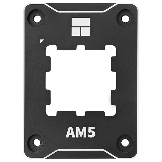 Thermalright ASF-BLACK AM5 CPU Secure Frame,CPU Anti-Bend Fixing Frame, CPU Correction Retainer, AM5 Aluminum Alloy Fixing Bracket, CPU Optical Fit Adhesive Adhesive Mounter, CPU Cooler Standard,Black