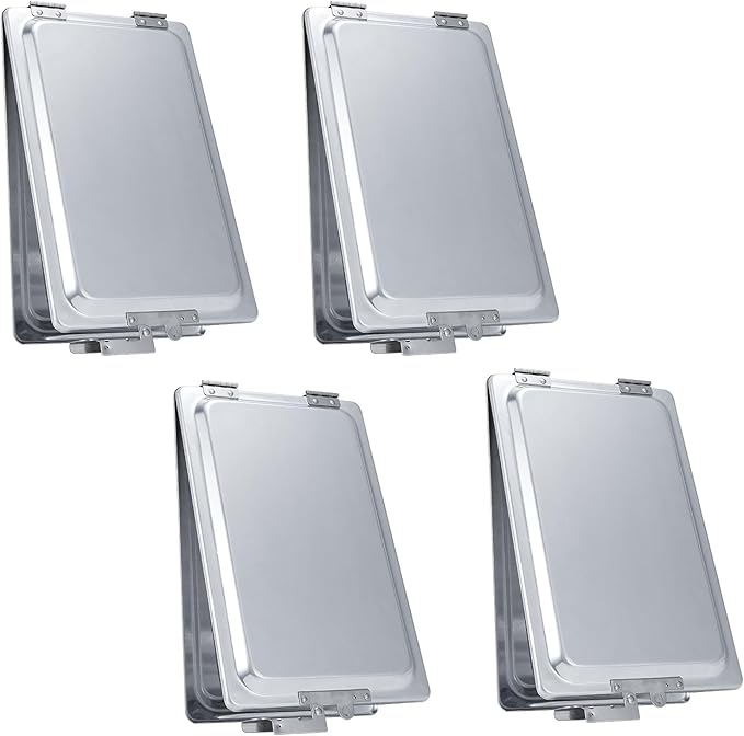 Truck and Trailer Aluminum Manifest Holder Waterproof Box with Stainless Steel Hinges and Latch, Document Holder Kit (4)