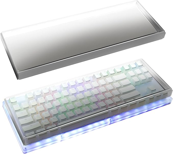 Geekria Acrylic Tenkeyless 80% Compact 87 Key Computer Mechanical Gaming Keyboard Dust Cover, Compatible with Razer Huntsman V2 TKL, Tournament Edition TKL (Gradient Black)