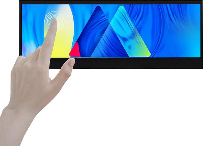 VSDISPLAY 14'' 14 Inch 3840x1100 IPS LCD Touchscreen 4K Display with USB-C Video Input and Dual Speakers,for DIY Stretched Bar LCD/Laptop Second Monitor