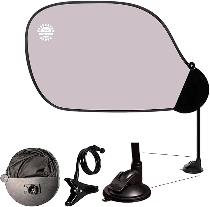 Cubicle Privacy Screen & Adjustable Desk Canopy, Office Partition Shade to Block Overhead Light & Reduce Monitor Glare, Portable Light Shield for Computer Monitors and Laptops (Pink)