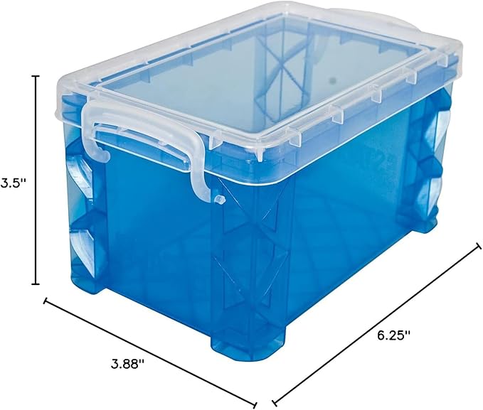 Super Stacker Index Card Box, 3 x 5 Inch Index Cards File Box, Note Holder, Index Card Holder, Photo Boxes Storage, Perfect for 3x5 Index Cards, Recipe Box Holder, Assorted Colors, 1 Count (Pack of 2)
