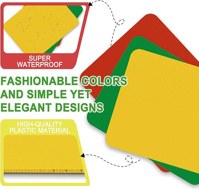 Plastic Desk Dividers, 24-Pack, Student Desk Partitions, Water-Resistant and Durable
