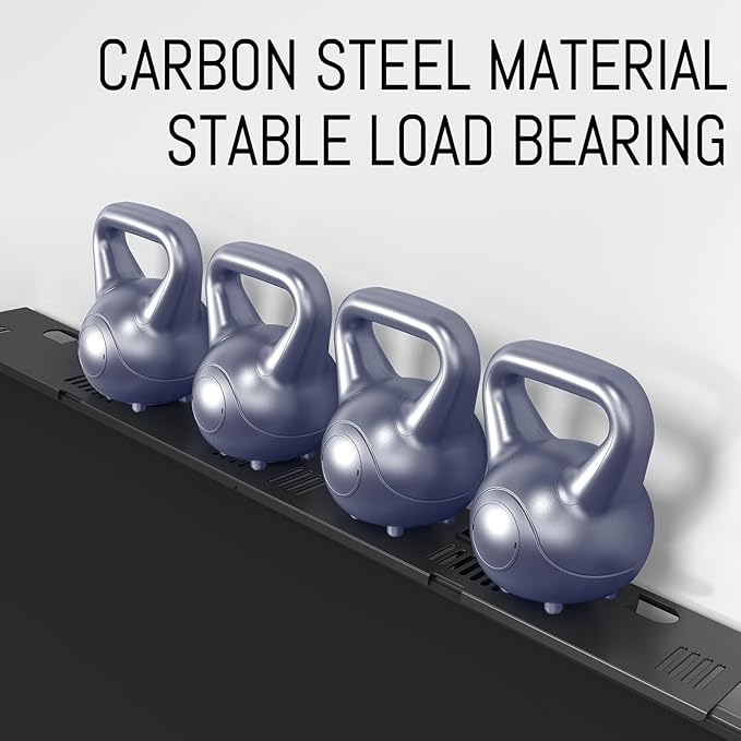 CABTE Adjustable Steel TV Top Shelf, Floating TV Stand, Universal Monitor Shelf for Soundbar, Game Console, Cable Box, Router Shelves (33.86"x4.7" with Boxes)