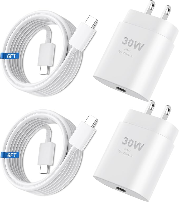 iPhone 16 15 17 Pro Max Charger 30W Type C Chargers USB C Fast Charger Block iPhone 16 Chargers Fast Charging with 6FT C Charging Cable for iPhone 17/17 Pro Max/16/16 Pro Max/15/15 Pro/iPad/Samsung