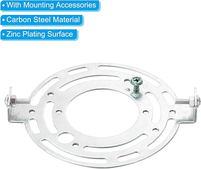 PATIKIL 120mm (4.72") Universal Light Fixture Mounting Bracket Kit, 2set Light Crossbar Round Ceiling Plate for Wall Light, Close to Ceiling Light, Chandelier