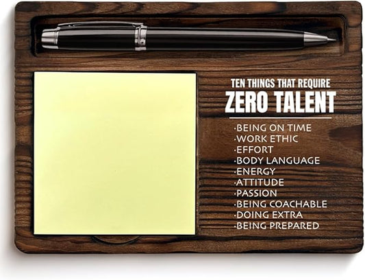 Motivational Sticky Note Holder Inspirational Gifts for Coworkers Employees Boss, Encouragement Gifts Post It Note Dispenser for Office Cubicle Desk Decor