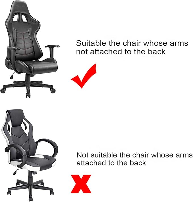 BTSKY Ergonomic Office Computer Game Chair Slipcovers Stretchy Polyester Covers for Reclining Racing Gaming Gaming Chair No Chair Included(Pink)