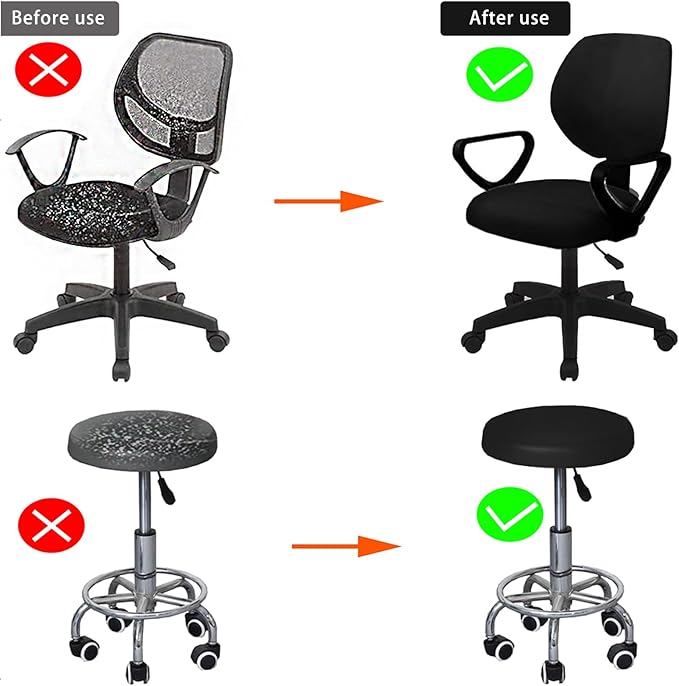 DHXYZZB Stretch Universal Chair Seat Cover - Office Chair Slipcover, Washable Chair Cushion Protector for Dining, Office, Home, Fits Most Chairs