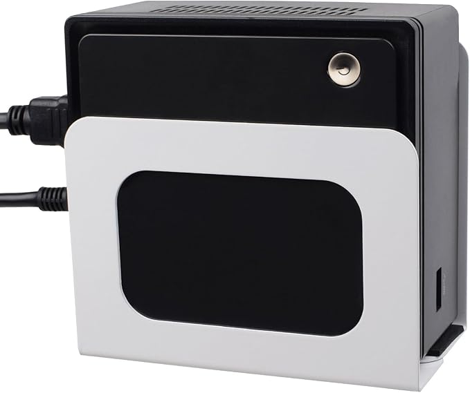 Adjustable Cable Box Mount Small Modem Wall Mount for Small Wide Media Devices Like Cable Boxes, Modems,DVD Players, Beelink Mini PC, Apple TV, Mac mini,Roku and More(Wide)
