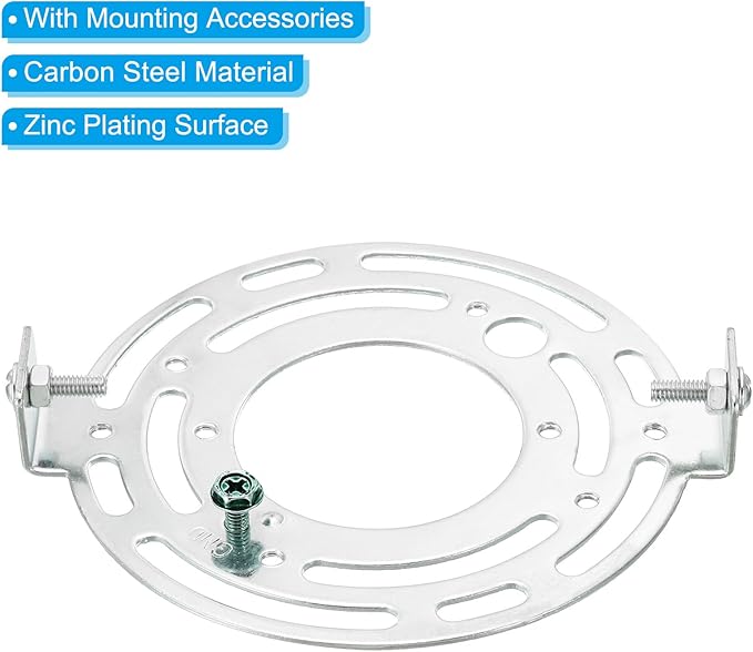 PATIKIL 115mm (4.53") Universal Light Fixture Mounting Bracket Kit, 2set Light Crossbar Round Ceiling Plate for Wall Light, Close to Ceiling Light, Chandelier