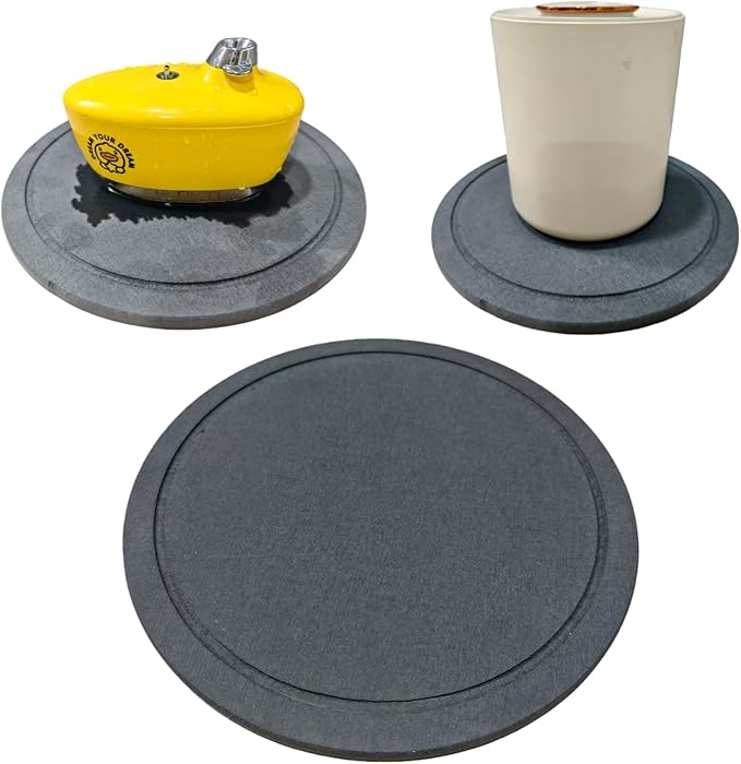 Stone Drying Mat for Mini Humidifiers, Absorbs Water Drips Round Diatomaceous Tray for Humidifier, 10 Inch Round Diatomaceous Earth Drip Tray for Small Humidifier