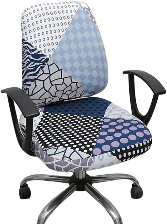 Melaluxe Computer Office Chair Cover - Protective & Stretchable Universal Chair Covers Stretch Rotating Chair Slipcover