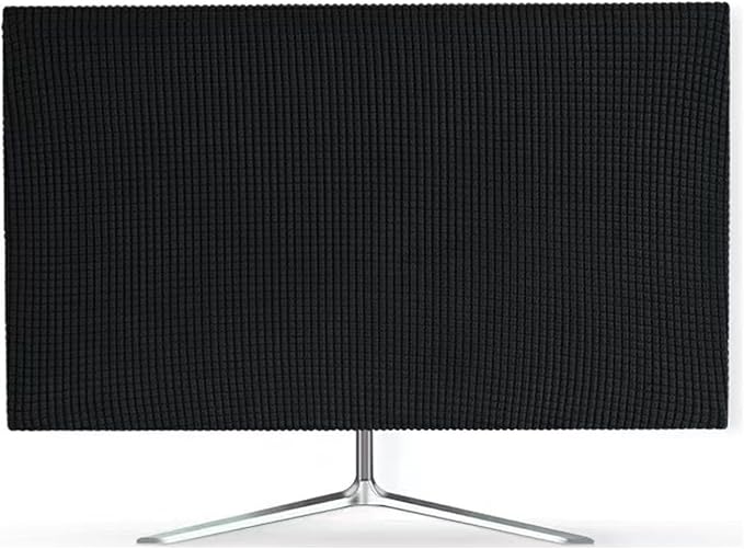 Monitor Dust Cover Keyboard Covers Case Anti-Static Dustproof Protective Cover for LCD/LED/HD Panel Case Computer Sleeve Compatible with PC, Desktop (Black, 23-26inch)