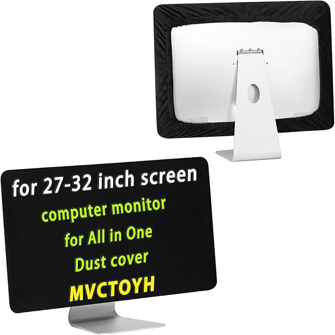 computer monitor Dust cover for All in One 27-32 inch Anti-Static Dustproof Computer Screen Protective Sleeve LCD/LED/HD Panel PC, Desktop and TV, Black
