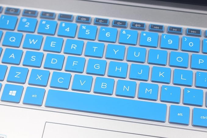 Keyboard Skin Compatible for 15.6" HP Laptop 15-fc 15-fd 15t-fd 15z-fc Series, HP Pavilion 15 15-eg/eh/er 15t-eg200/eg300 15z-eh300 Series, HP Pavilion 17z 17z-cp000 17z-ca200 17-cn 17-cp Series (Blue