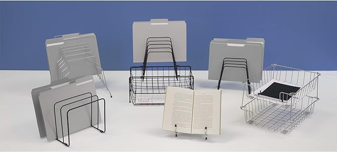 Fellowes Workstation File Organizer,7 Section,Wire,Black (68112),(Pack of 6)