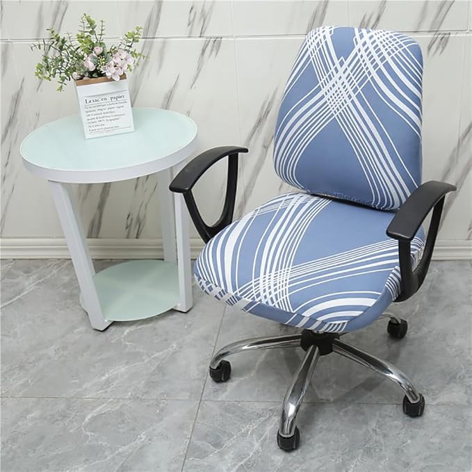 Melaluxe Computer Office Chair Cover - Protective & Stretchable Universal Chair Covers Stretch Rotating Chair Slipcover