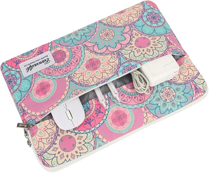 Laptop Case Sleeve 15.6 inch, Shockproof Protective Notebook Case with Accessory Pocket, Briefcase Carrying Laptop Cover for 15.6" HP, ASUS, Dell, Lenovo, Acer,(Bandanna)