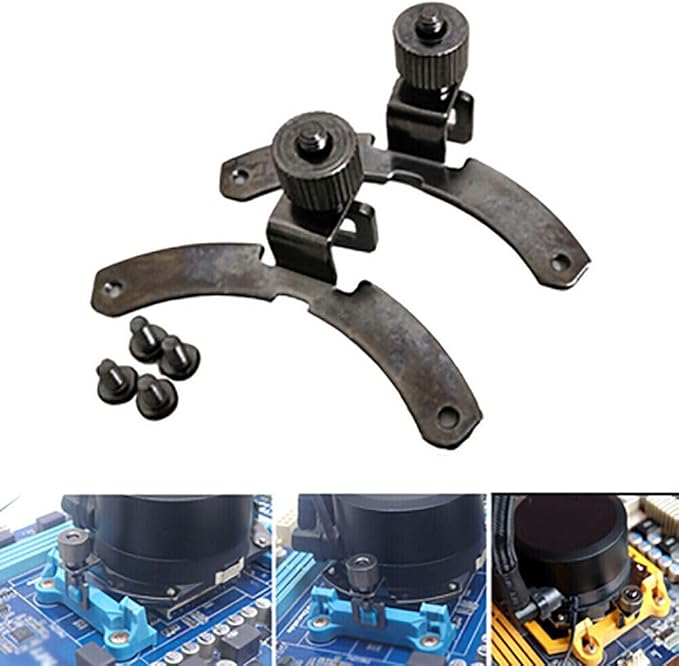 2X Buckle Kit Mounting Bracket Screw Installation Fixing Buckle Holder Replacement Compatible with Cooler Master B120 240 360 AMD AM4