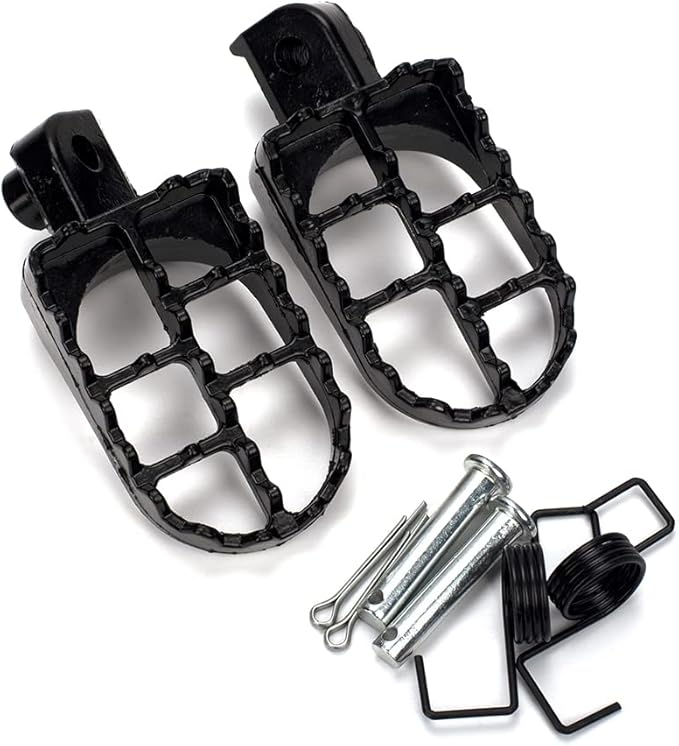 XINGWU Black Dirt Bike Footrest,Aluminium Footpegs Pedals,for XR50R PW50 CRF70 TW200 KLX110 CRF50 50cc 70cc 90cc 110cc 125cc TaoTao Motorcycle Part