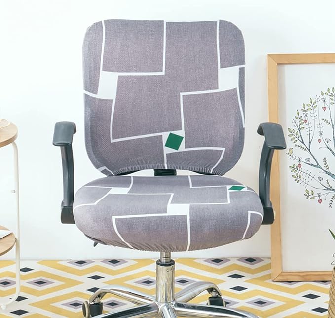 Melaluxe Computer Office Chair Cover - Protective & Stretchable Universal Chair Covers Stretch Rotating Chair Slipcover