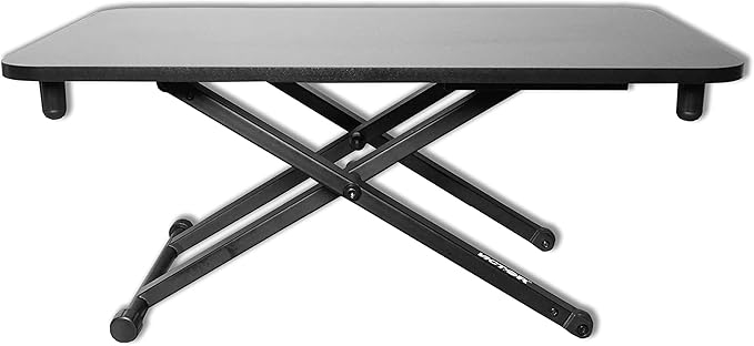 Victor DCX129 High Rise Collection Adjustable Standing Desk for Laptops 29”x18.5 Black