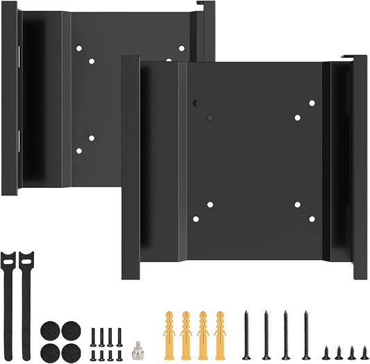 2 Pack Mount for Lenovo Tiny VESA System Mounting Bracket Wall VESA and Under Desk Mini PC Mount for Lenovo ThinkCentre Tiny Desktops M600 M700 M700z M715q M800z M900 M900x M900z