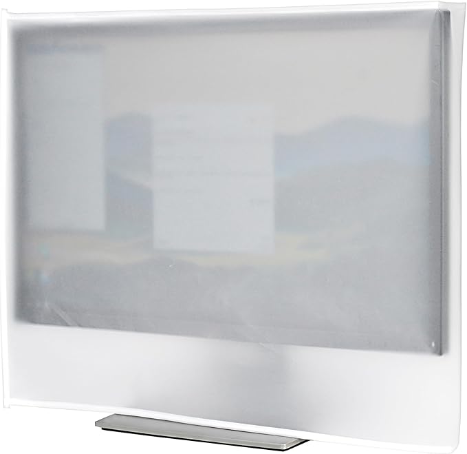 Monitor Dust Cover, LED/LCD Antistatic Vinyl Flat-Screen Computer Monitor Water Proof Protective Case By SZBRO for 26" (26W x18H x4D)