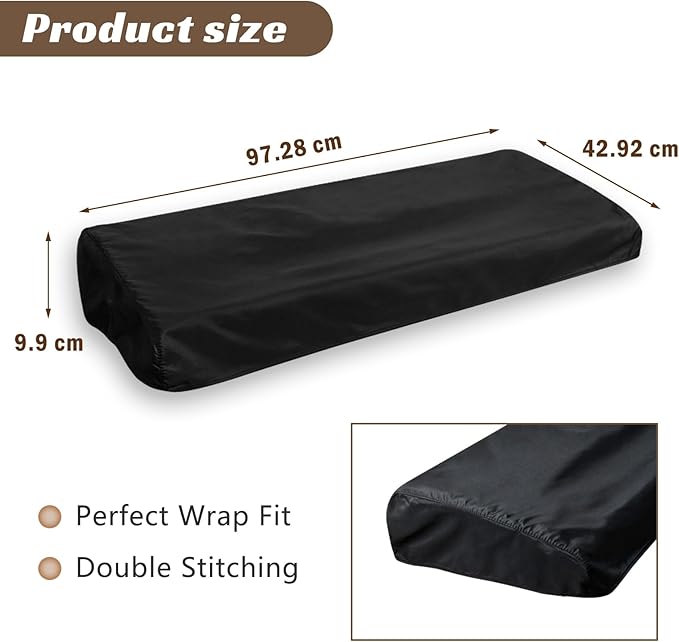 Piano Keyboard Dust Cover 61 Keys, Digital Electronic Piano Keyboard Covers, Thickening Full Covering Soft and Premium Surface, Essential Accessories to Protect Your Music Piano