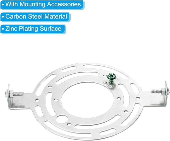 PATIKIL 140mm (5.51") Universal Light Fixture Mounting Bracket Kit, 2set Light Crossbar Round Ceiling Plate for Wall Light, Close to Ceiling Light, Chandelier