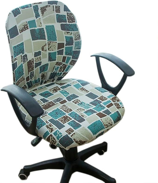 Melaluxe Computer Office Chair Cover - Protective & Stretchable Universal Chair Covers Stretch Rotating Chair Slipcover