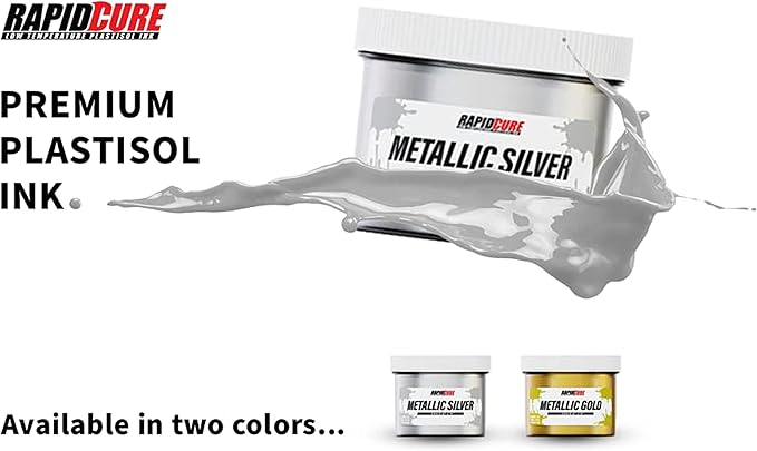 Rapid Cure® Screen Printing Ink Gold (Gallon - 128oz.) - Plastisol Ink for Screen Printing, Fast Curing Fabric Paint - Screen Print Direct®, USA Made