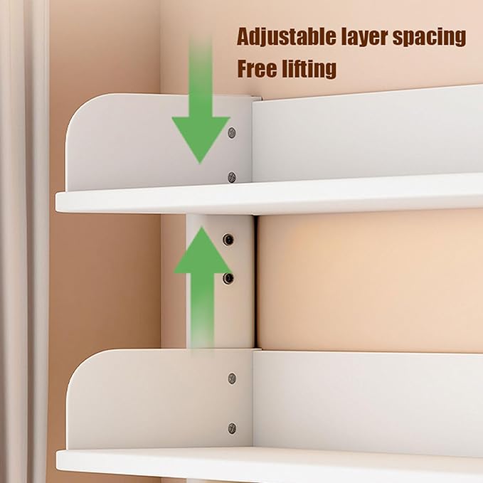 Clamp On Desk Extension Shelving Unit for Table Accessories Adjustable Clip On Storage Tray with Perforated Board and Hooks for Desk Organizer, L23.6in, H 38cm/14.9in