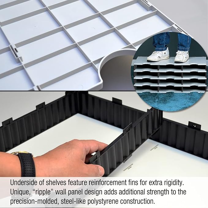Ultimate Office Desktop Organizer 6 Letter Tray Sorter PLUS Riser Storage Base for Easy Access to Lower Slots, Desk Accessories & Supplies. Optional File Topper & Drawers