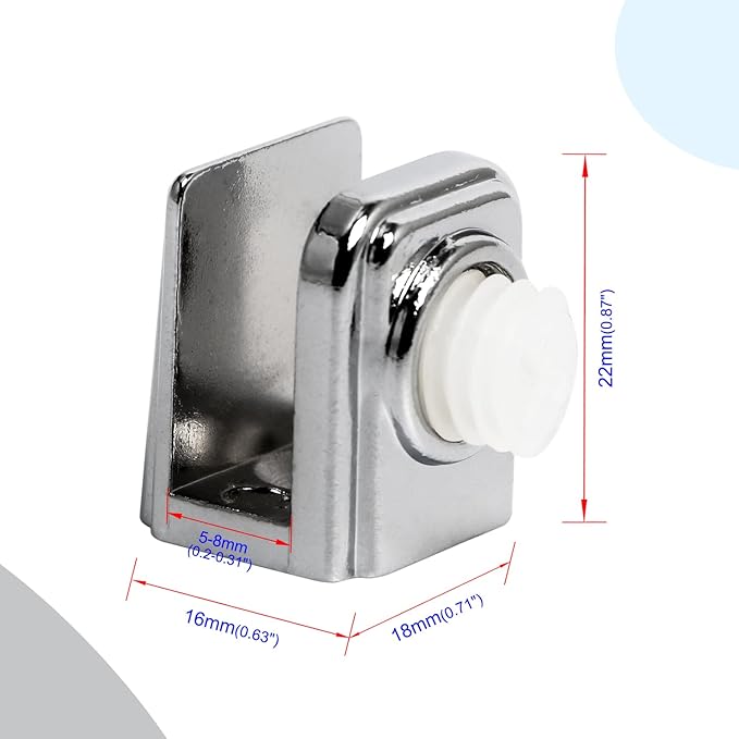 Aopin Glass Shelf Bracket Glass Clamp Holder Glass Shelf Holders Support Glass Clamp Bracket Shelf Clip Clamp, Suitable for 5-8 mm / 0.19-0.3 inch Thick CGlass Screen Clip Holder 10 PCS