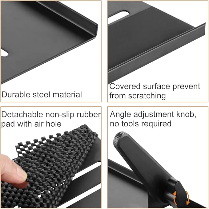 Bracwiser Plus No Drill TV Top Shelf 35.43 inch Wide for Thin Monitor TV Top Mounting Bracket Platform Holds Speaker, AV Receiver, Media Box, Game Console and More (CS106XLMINI)