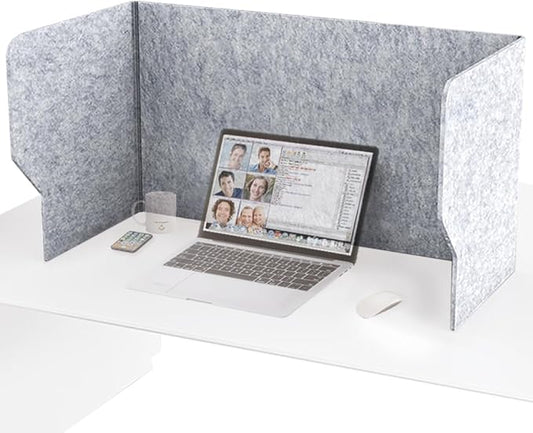 Desk Partition Desk Privacy Panel Desk Divider, Reduce Noise and Visual Distractions, Sound Absorbing Proof for Home Office Classroom Remote Learning Sound Dampening (Width: 31.5")