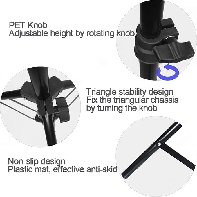 Tripod Stand, Mini Projector Stand,Lightweight Portable Projector Photography Stand Camera Tripod Adjustable Height 20" to 61" Floor Stand Holder, inculded 360° Rotatable Head Ball (Withstand 3pound)