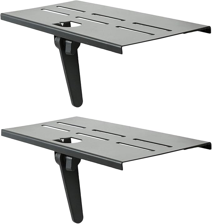 Mount Plus 05-01 2 Pack Top Shelf TV Mounting Bracket 12-inch Wide Platform | Holds Speaker, Streaming Device | Made for Apple TV and Remote (2 Pack)