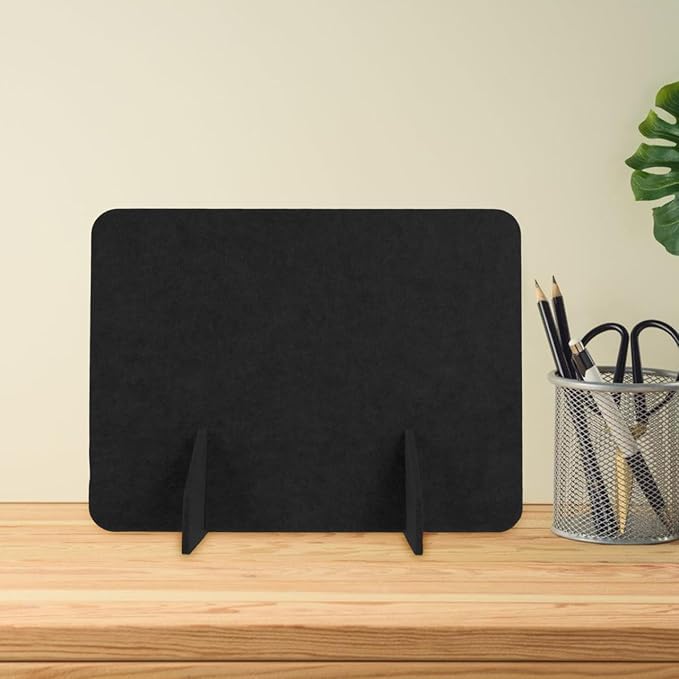 2pcs Felt Privacy Panel for Desktop Noise Reduction No Drill Installation Versatile Tabletop Separator for Office Classroom and Home Use