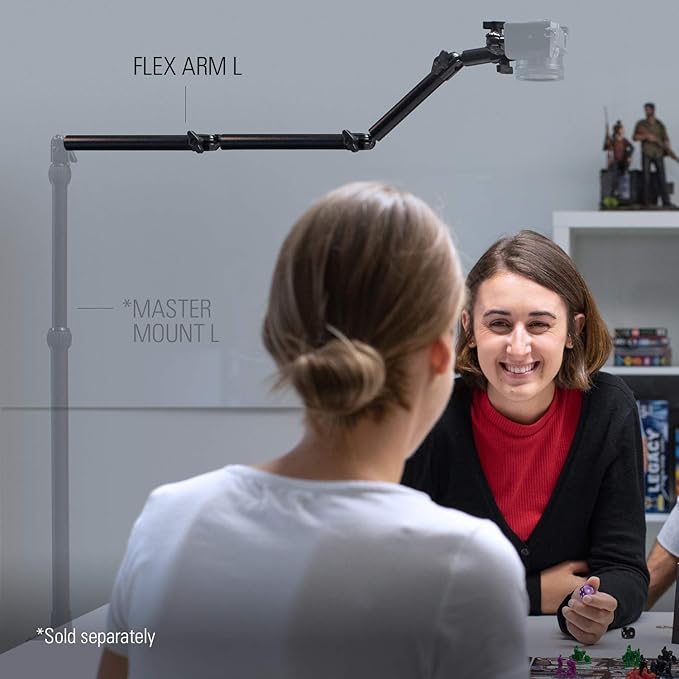 Elgato Flex Arm L, Premium 4-Section Articulated Arm for easy Mounting and Adjusting of Lights, Cameras, and Microphones, for Streaming, Videoconferencing, and Studios, requires Multi Mount Essential