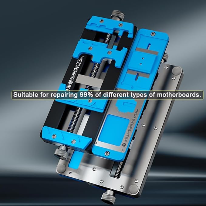 Multifunctional PCB Fixing Holder IC Chip Maintenance Fixture Professional Circuit Board Repair Dual Axis High-Temperature Resistant Positioning Table for Phone Repair