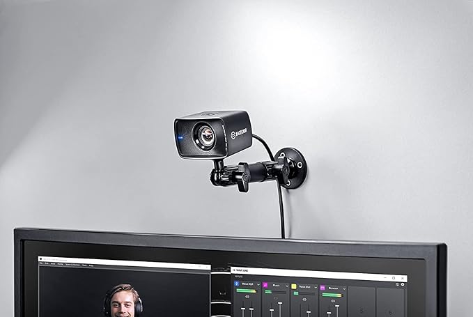 Elgato Wall Mount – Sturdy Horizontal Articulated Arm with 1/4 inch Thread for Easy Mounting and Adjusting of Lights, Cameras, and Microphones, Perfect for Streaming, Videoconferencing, Studios