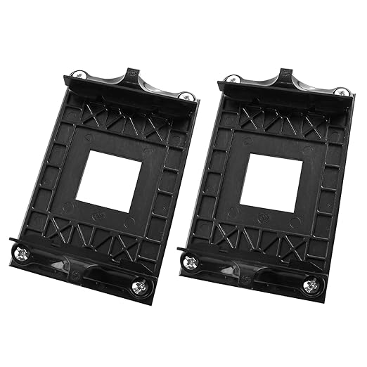 AM4 mounting Bracket 2Sets CPU Cooler Fan Heatsink Motherboard Retention Mounting Bracket for AM4 B350 X370 A320 X470 Black