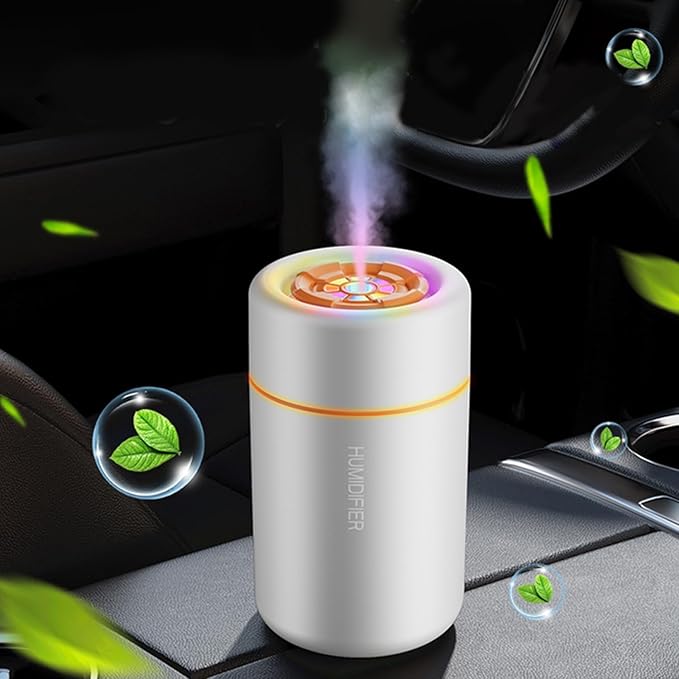 Mini Humidifier, USB Personal Desktop Humidifier for RV, Office, Bedroom etc. Auto Shut-Off, 2 Mist Modes, Super Quiet (White)